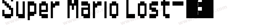 Super Mario Lost字体转换